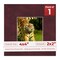 Dark Red Suede Mat Board for 4x4 Inch Frames - Fits 2x2 Photos